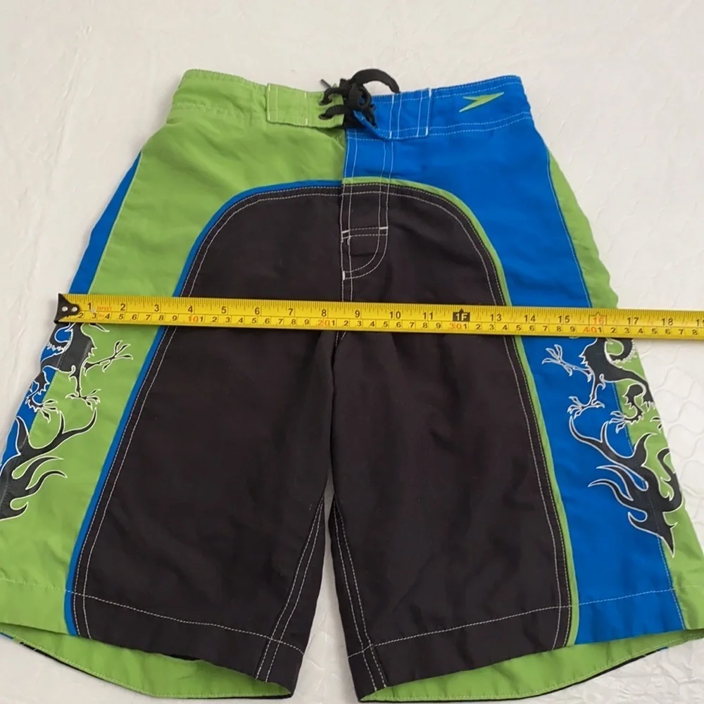 Speedo lined board shorts blue green black M